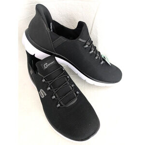 Skechers Women's S Sport Hands Free Step Ins Black 10 Pull On Sneakers40